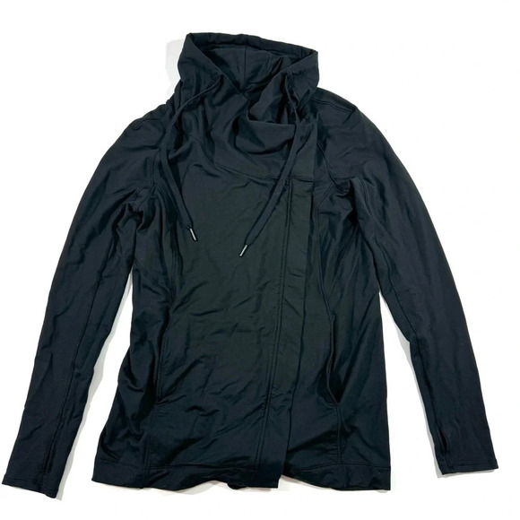 Lululemon Coast Easy Wrap Jacket Black Modal French Terry W4AUGS - Picture 3 of 8
